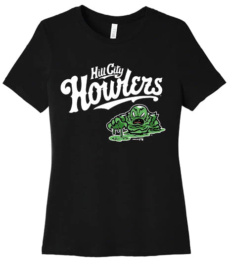 Hill City Howlers Women's Black Creature Logo Tee
