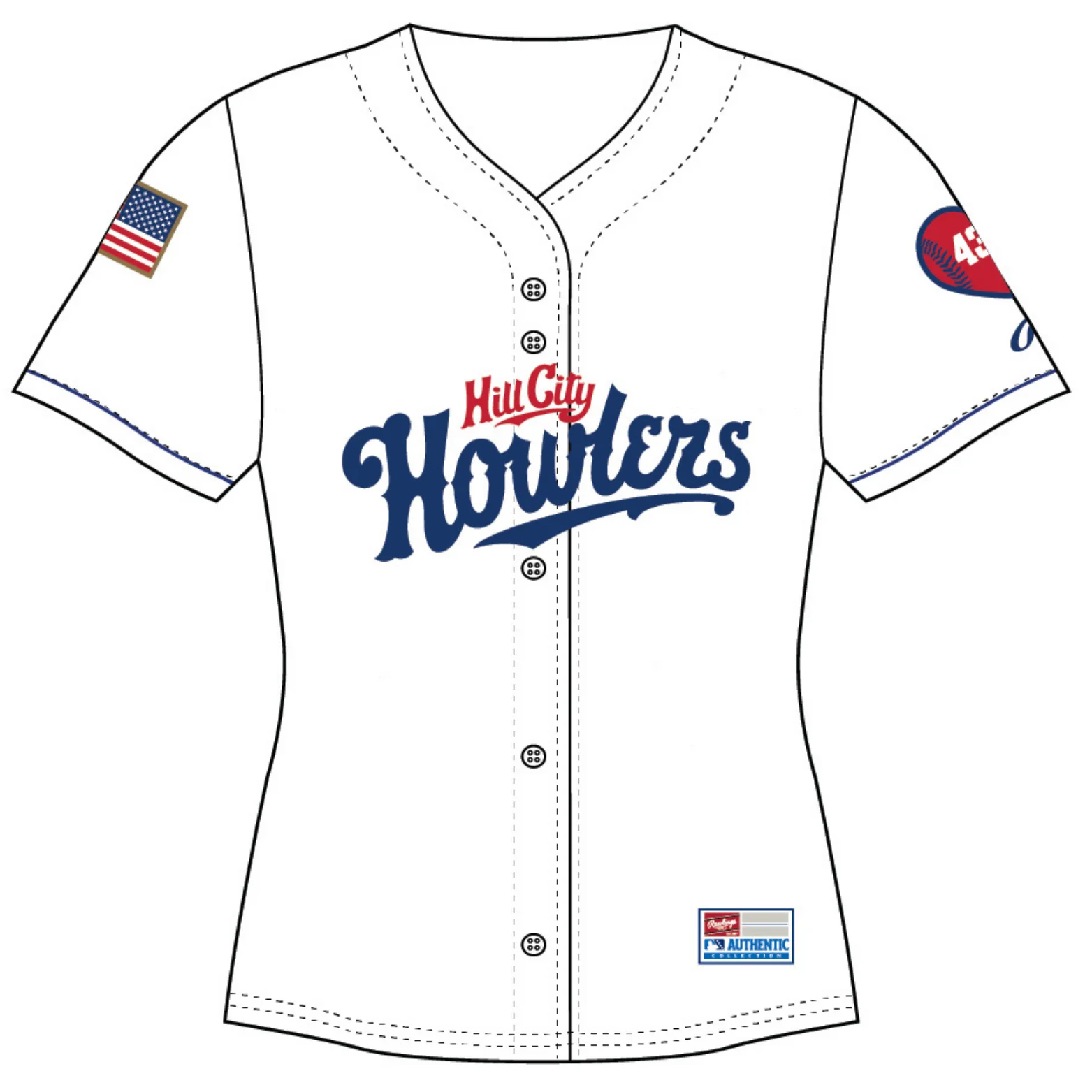 Hill City Howlers Women's Home Sublimated Jersey
