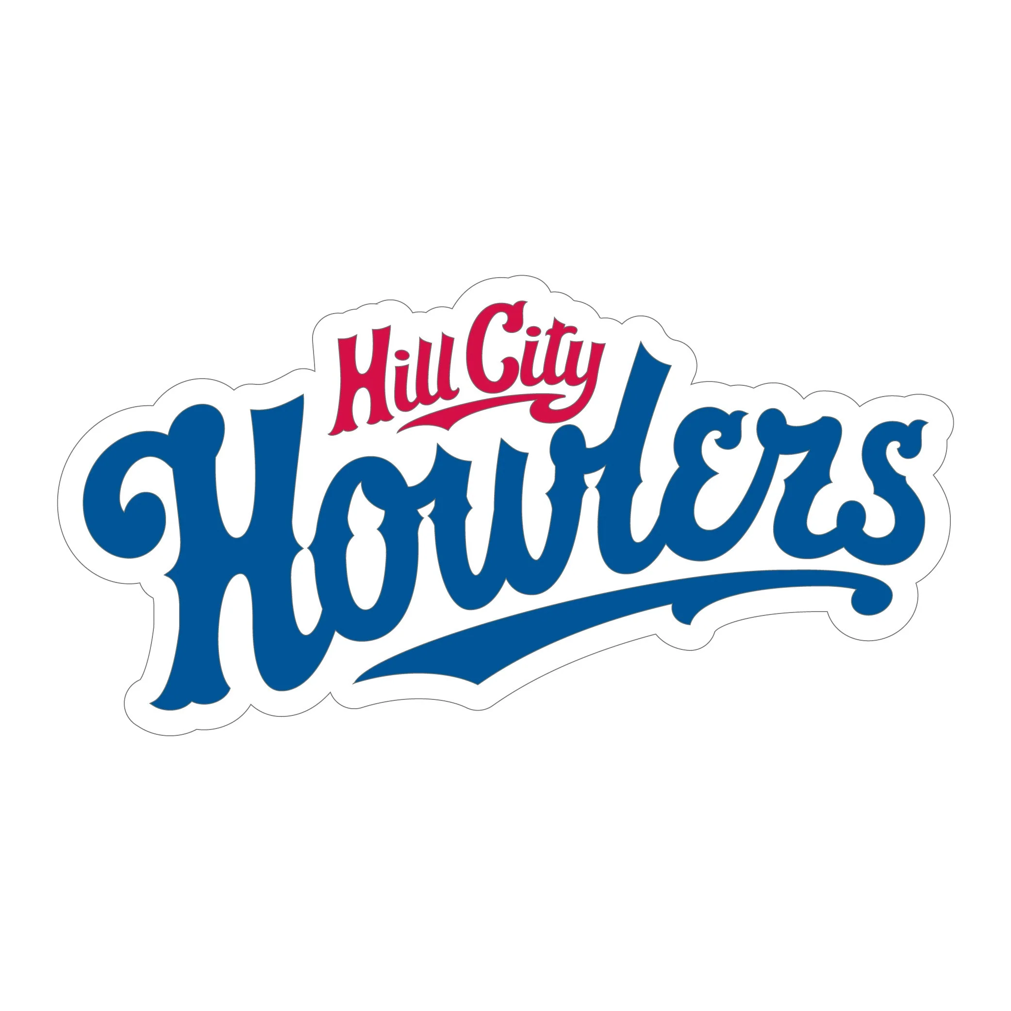 Hill City Howlers Wordmark Magnet