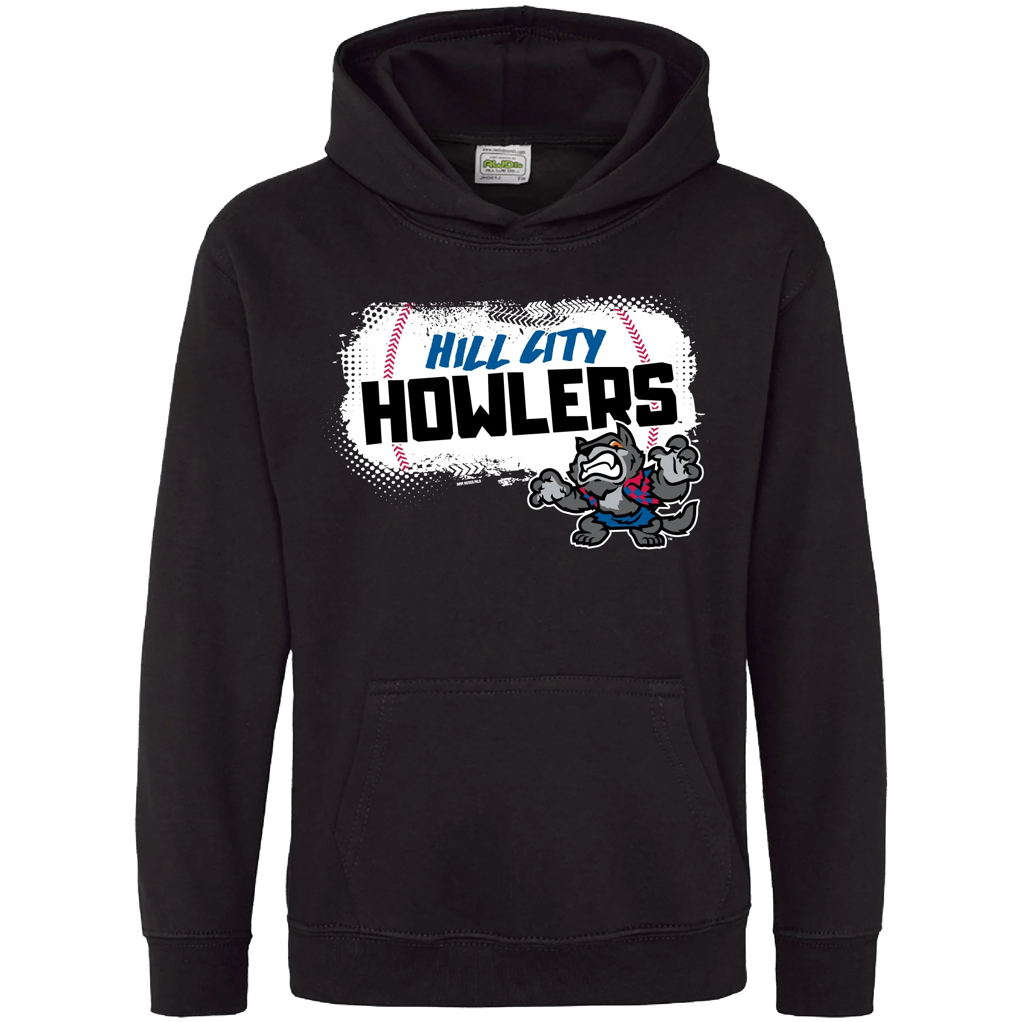 Hill City Howlers Youth Black Damack Hoodie