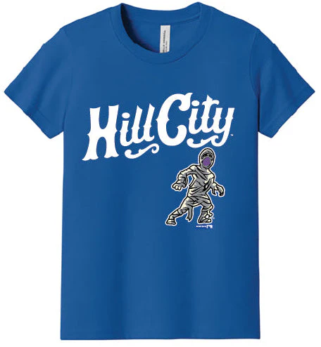 Hill City Howlers Youth Royal Mummy Logo Jersey Tee