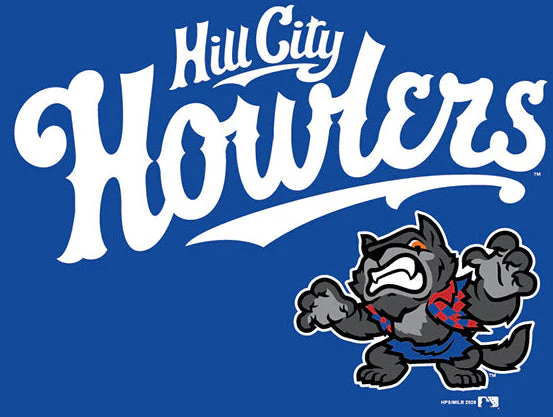 Hill City Howlers Youth Royal Primary Werewolf Logo Jersey Tee - Image 2