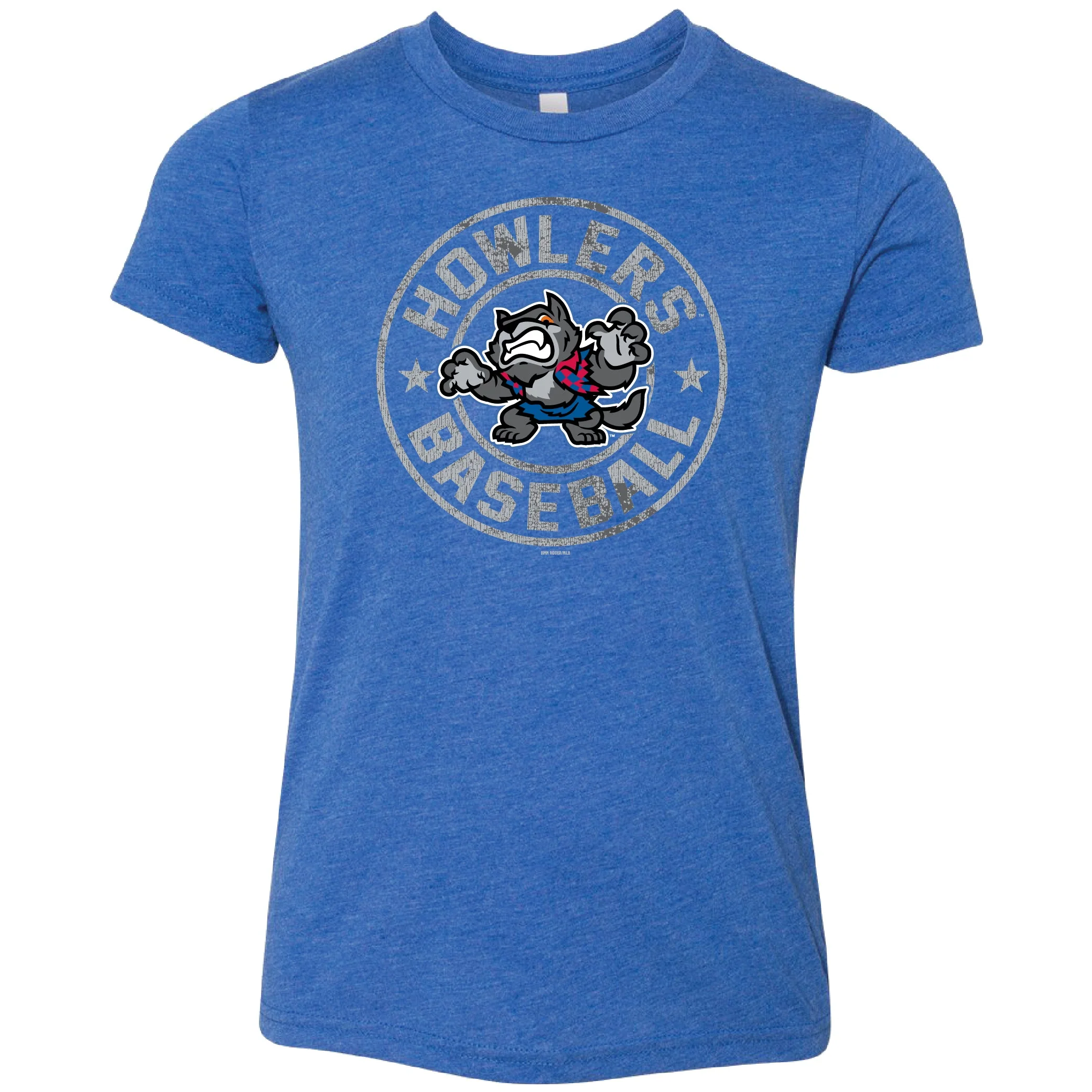 Hill City Howlers Youth Royal Tri-Blend Frizzened Tee