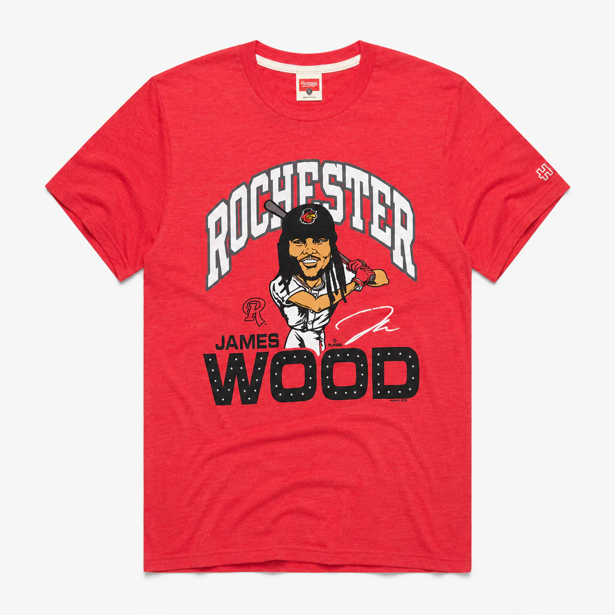 Homage James Wood Caricature Tee