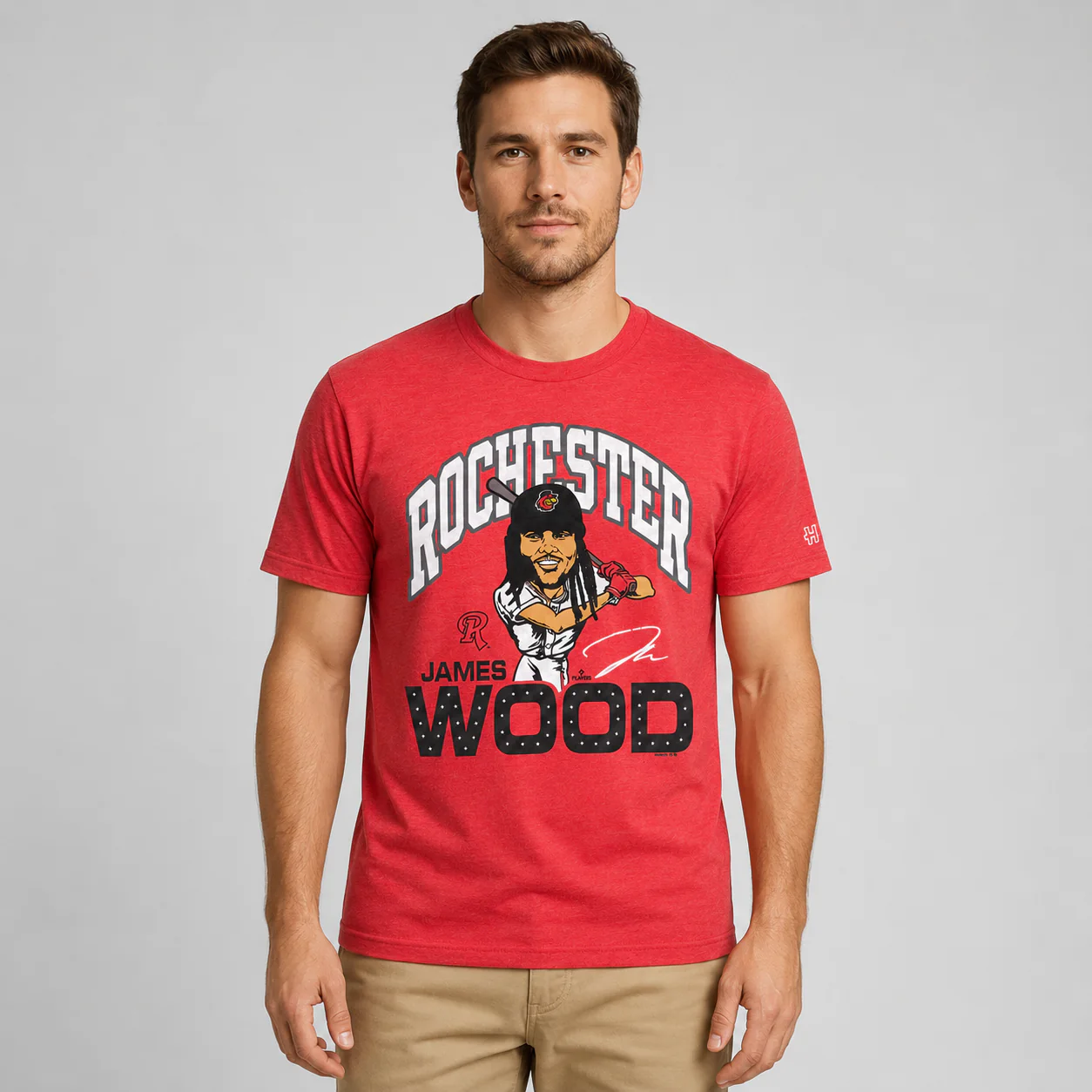 Homage James Wood Caricature Tee - Image 3