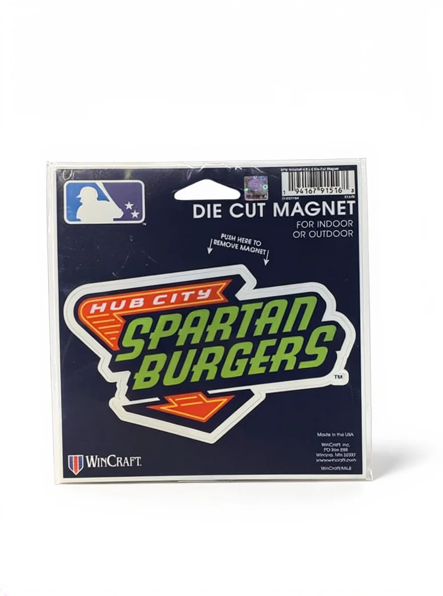 Hub City Spartanburgers Die Cut Magnet