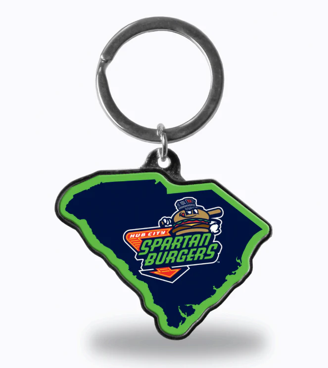 Hub City Spartanburgers State Keychain