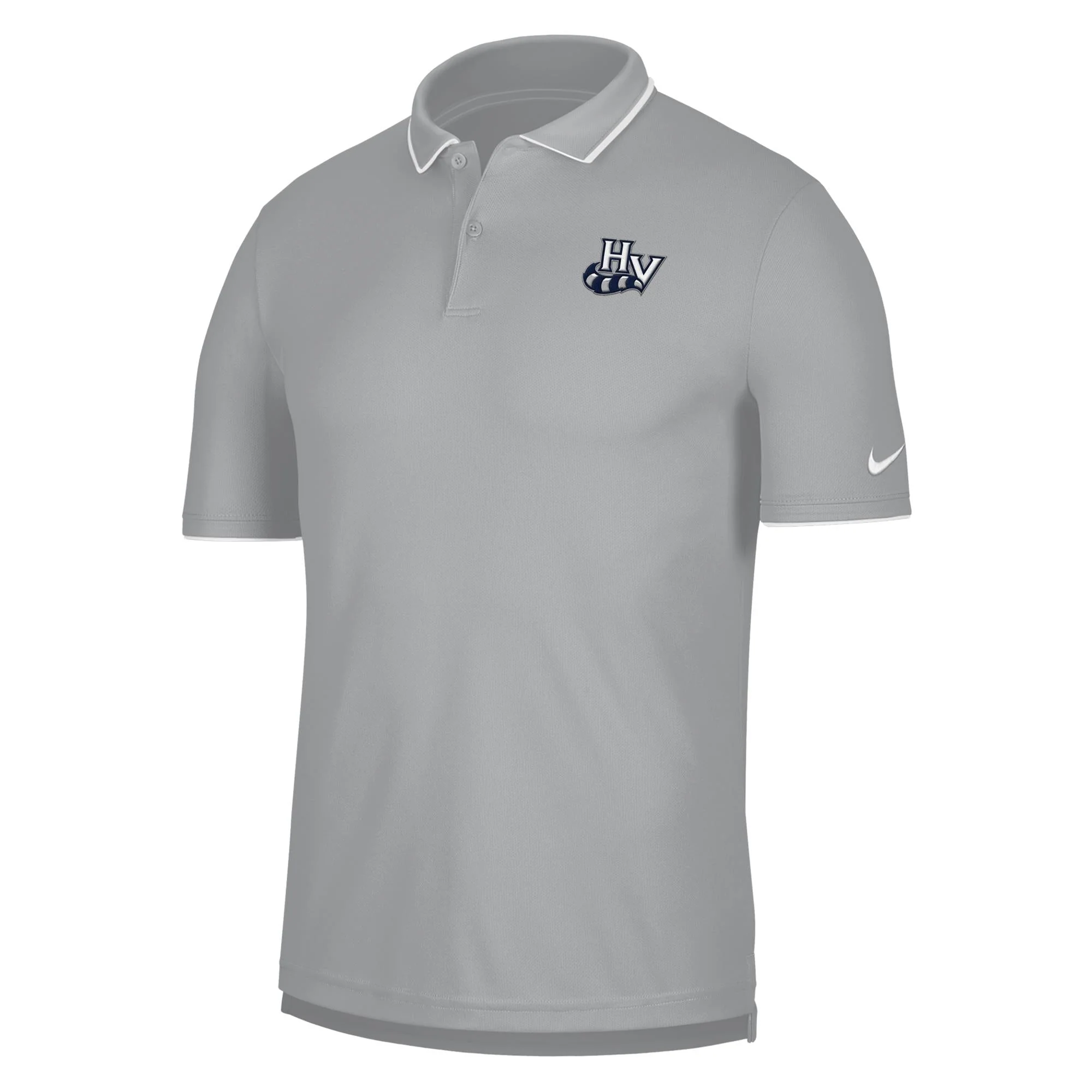 HVR x Nike UV Dri-Fit Collegiate Polo | Flat Silver