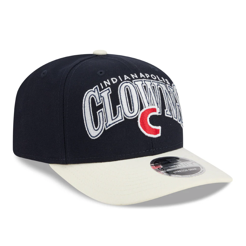 Indianapolis Clowns Cream/Navy New Era 9Seventy Adjustable Snapback Cap - Image 3