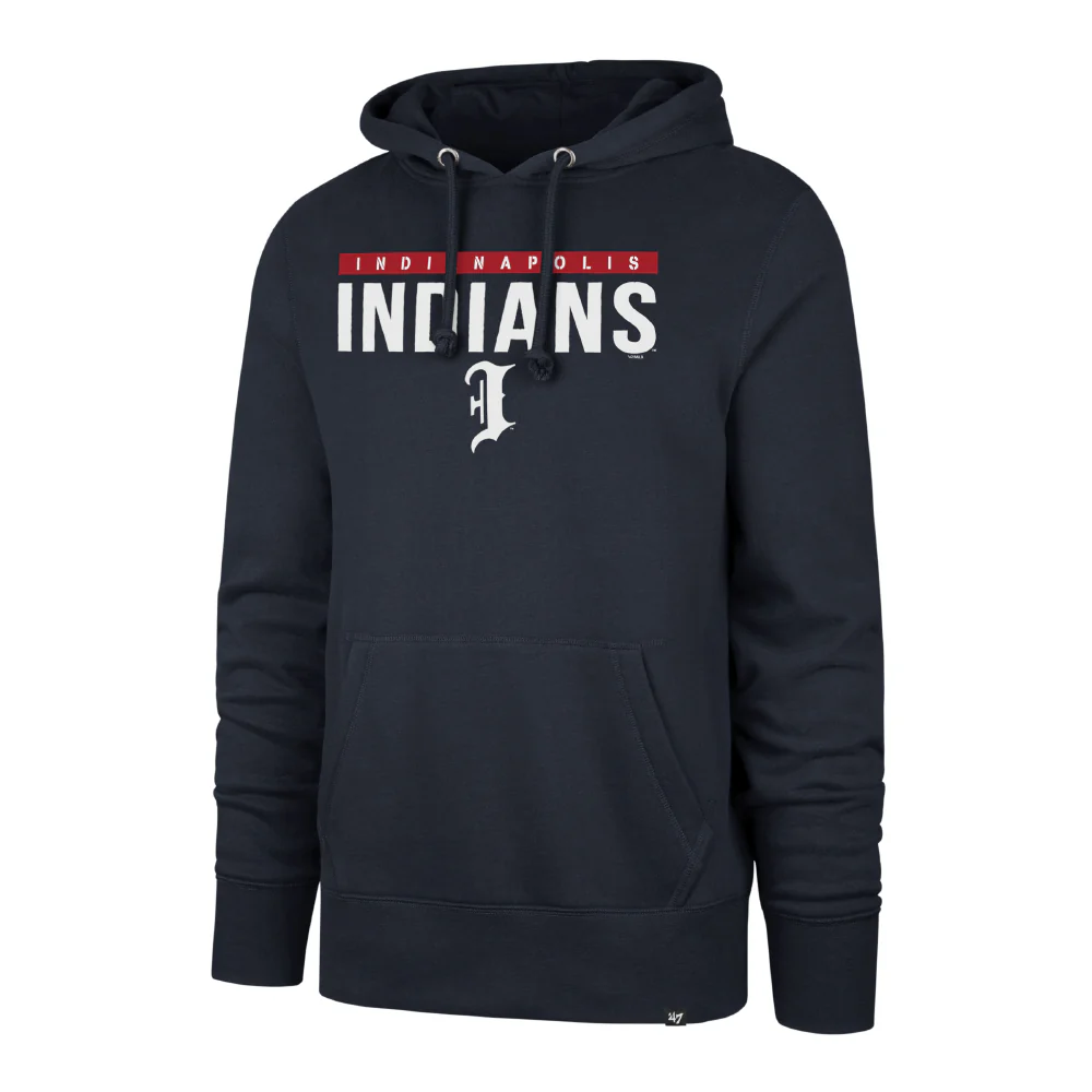 Indianapolis Indians '47 Adult Navy Road Power Luck Hood