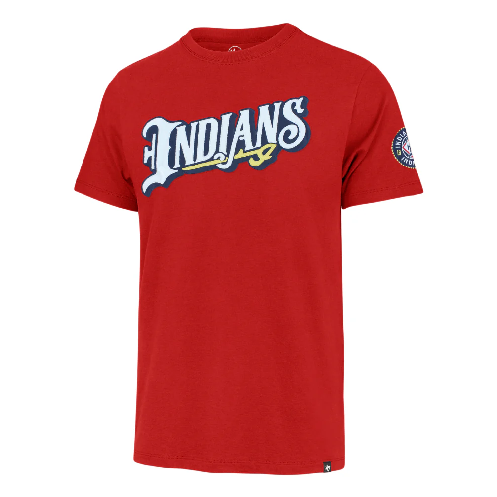 Indianapolis Indians '47 Adult Red Alternate Wordmark Fieldhouse Tee