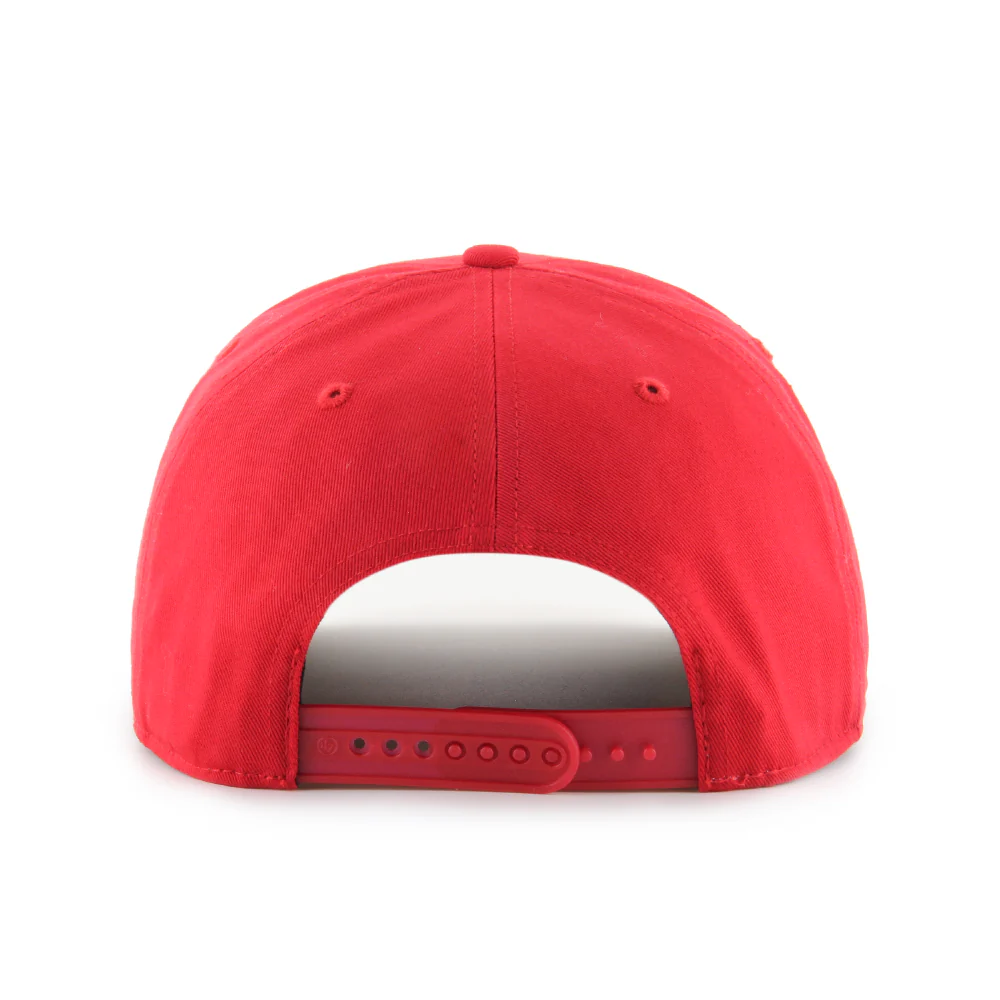Indianapolis Indians '47 Adult Red Batting Practice Hitch Adjustable Snapback Cap - Image 2