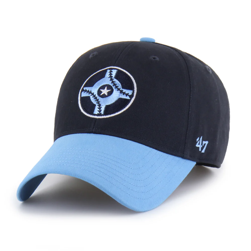 Indianapolis Indians '47 Youth Navy Circle City Short Stack MVP Adjustable Cap
