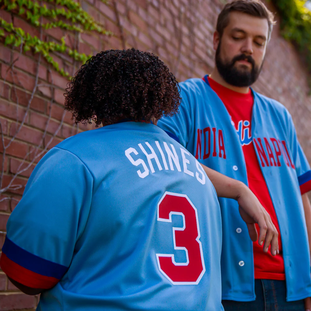 Indianapolis Indians Adult 1980's/90's Adult Razor Shines Replica Retro Jersey - Image 4