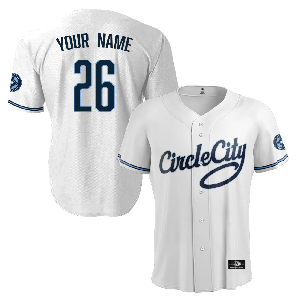 Indianapolis Indians Adult Customizable White Circle City Replica Jersey