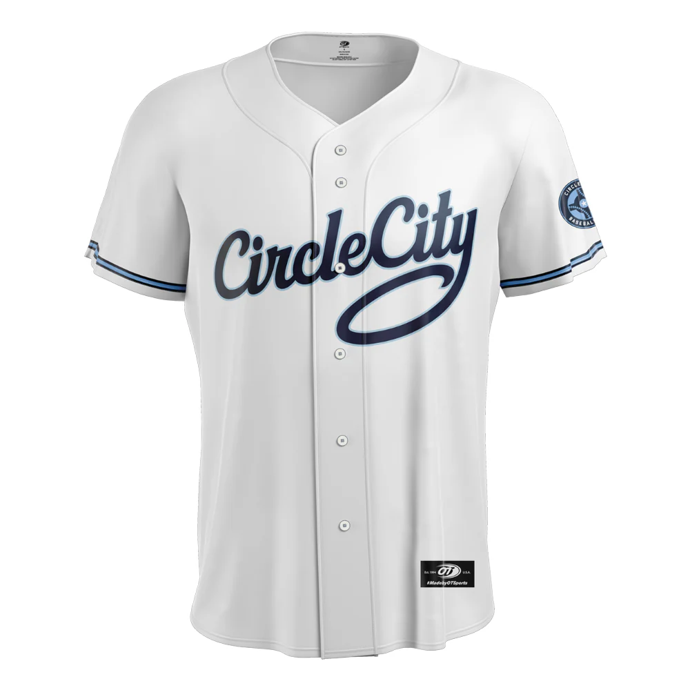 Indianapolis Indians Adult White Circle City Replica On-Field Jersey