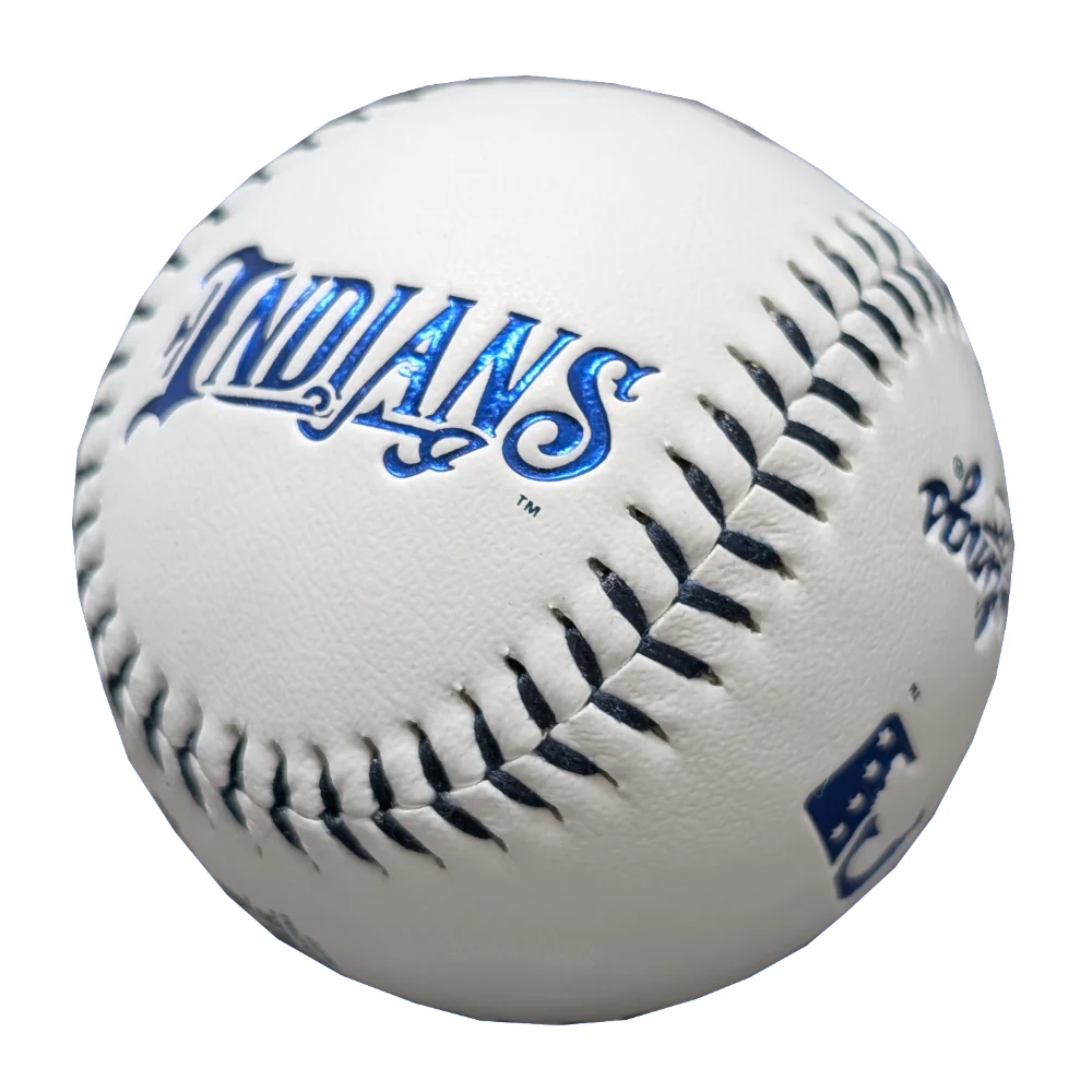 Indianapolis Indians Rawlings White Radio Foil Print Baseball - Image 2