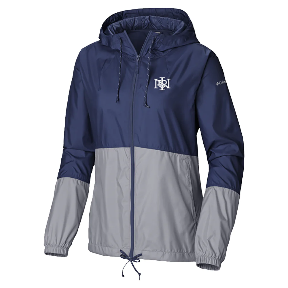 Indianapolis Indians Women's Columbia Navy Home Cap Flash Forward Windbreaker Jacket