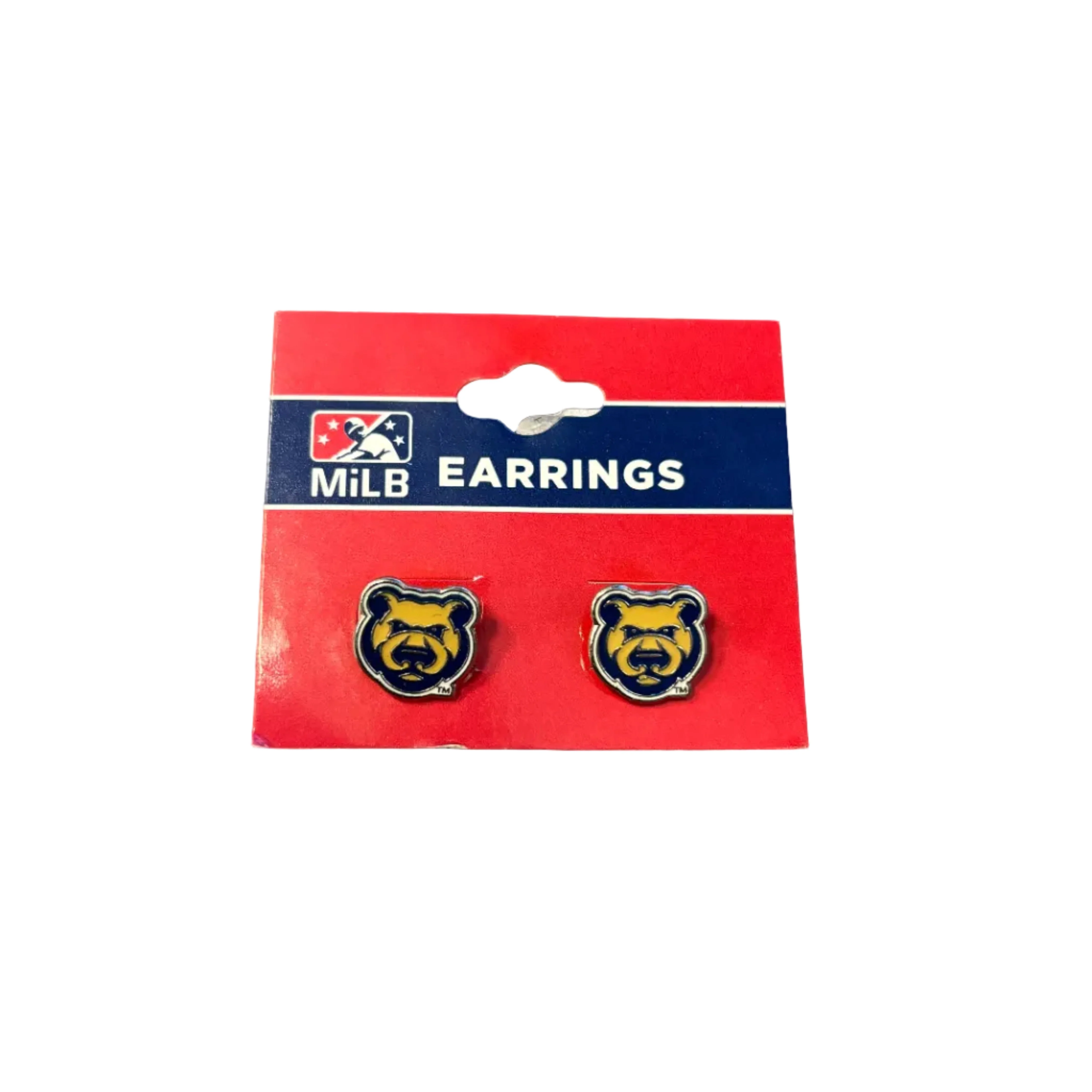 Iowa Cubs Bear Post Earrings