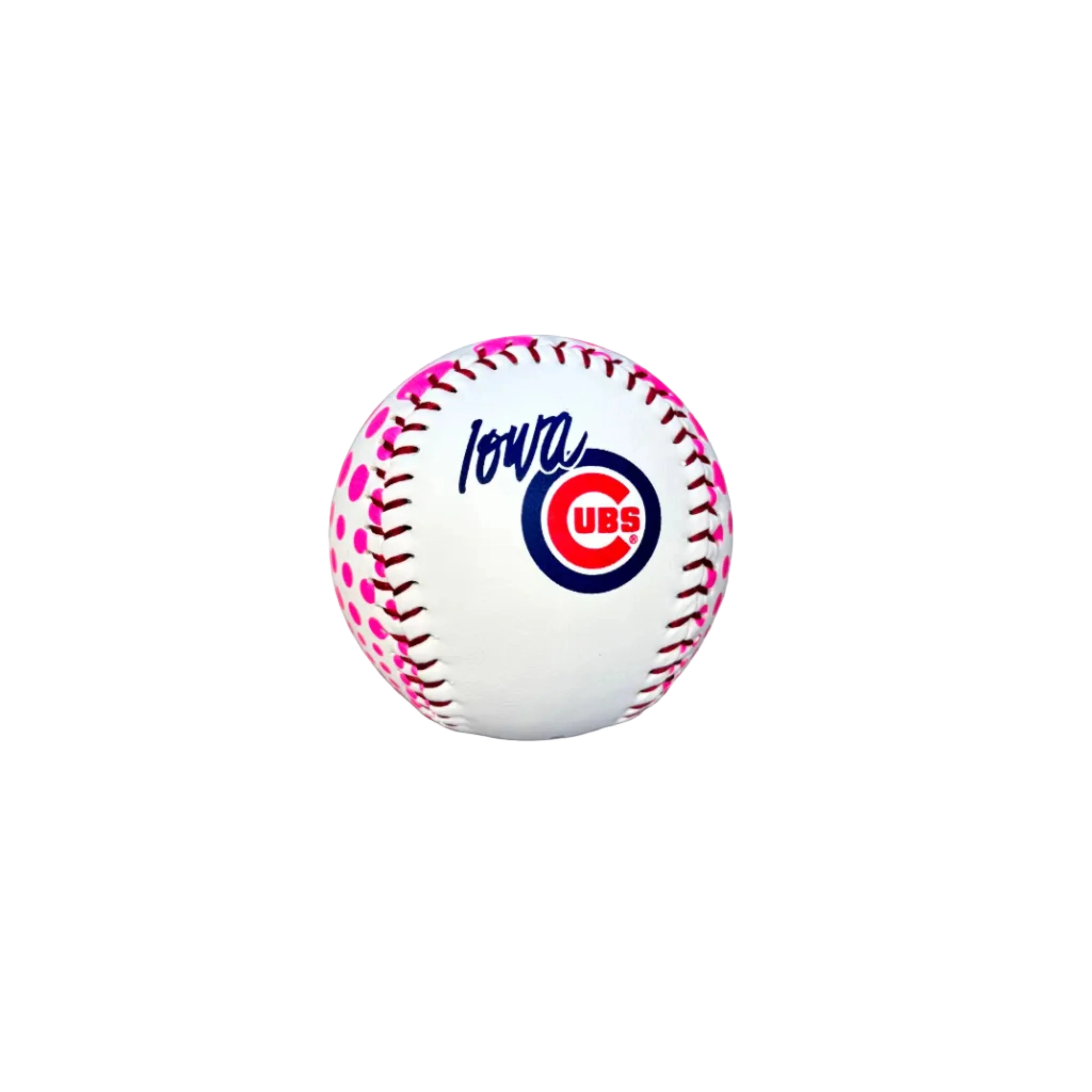 Iowa Cubs Pink Dot Baseball