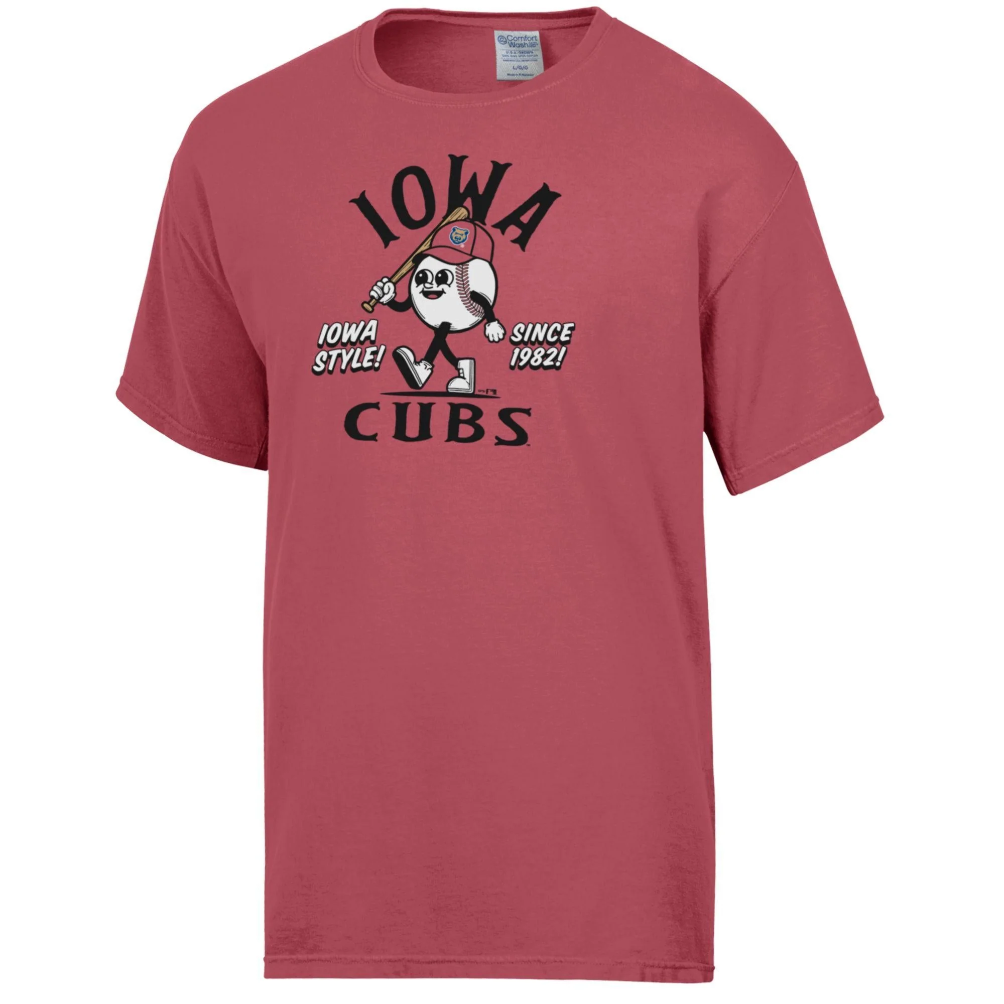 Iowa Cubs Walking Baseball Tee