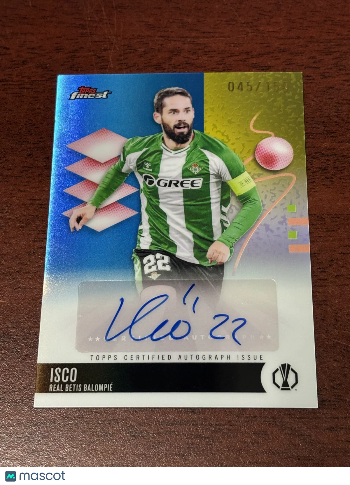 Isco 2026 Topps Finest UEFA Club Competitions #BA