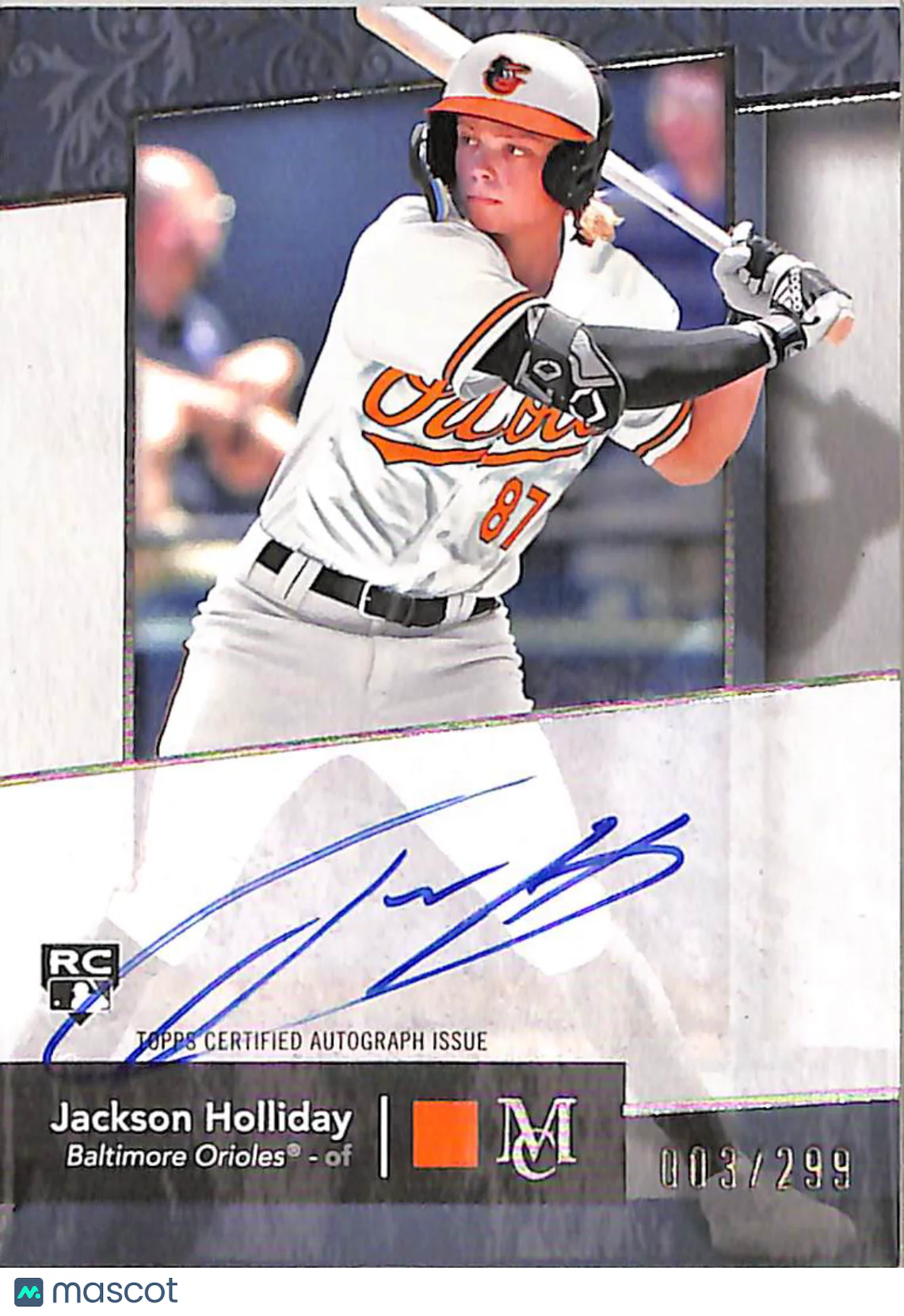 Jackson Holliday 2024 Topps Museum Collection #AA