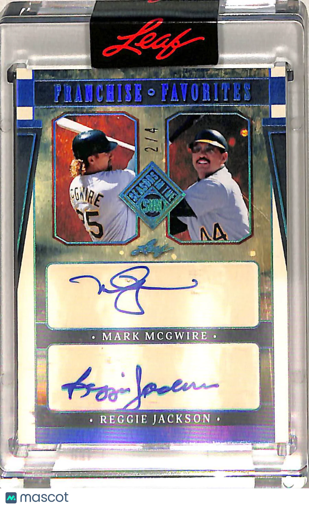 Jackson McGwire 2025 Leaf Seasons in the Sun Franchise Favorites Auto /4 #FFA-8