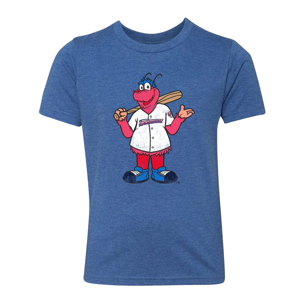Jacksonville Jumbo Shrimp 108 Stitches Youth Royal Mascot Tee