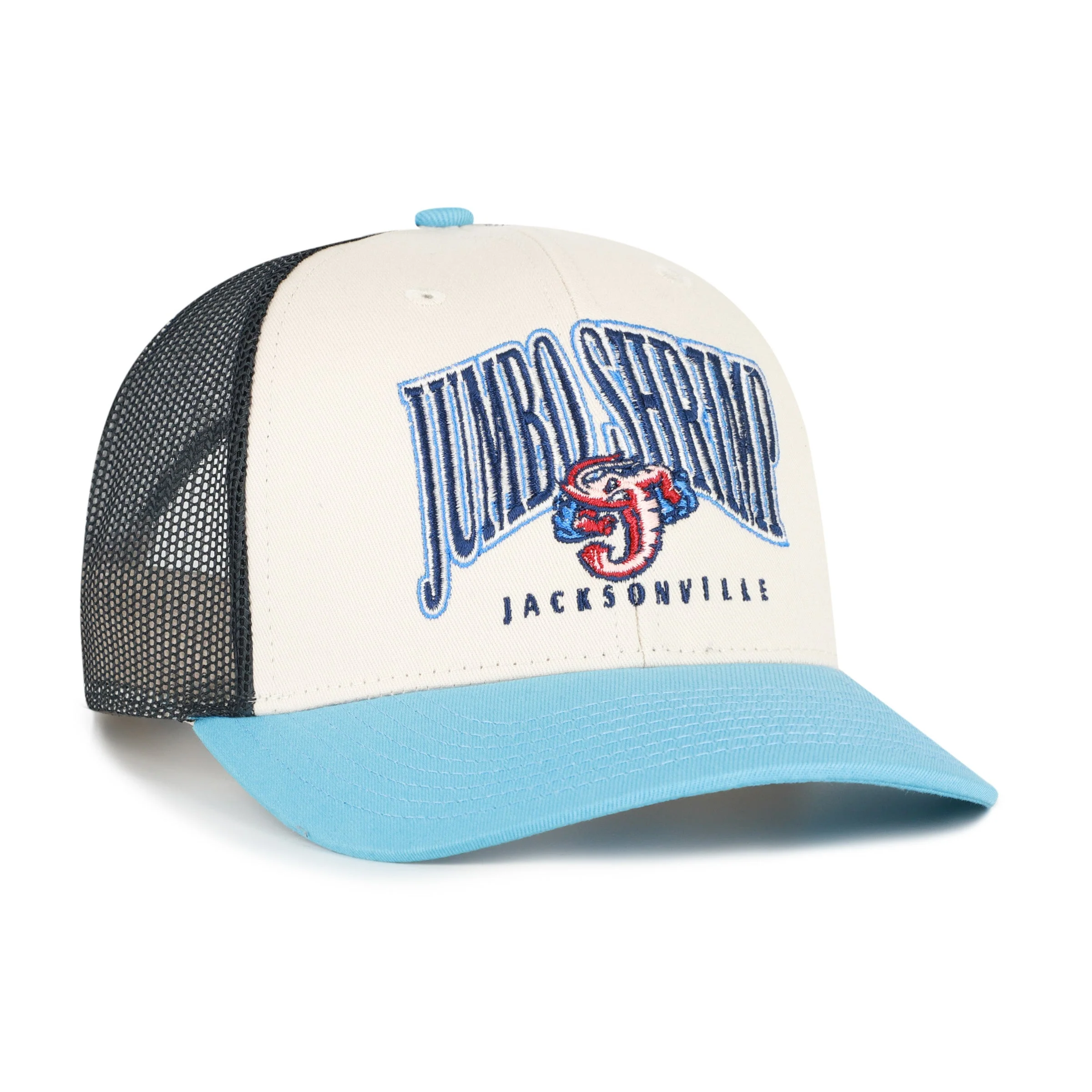 Jacksonville Jumbo Shrimp '47 Natural Drawbridge Trucker - Image 2