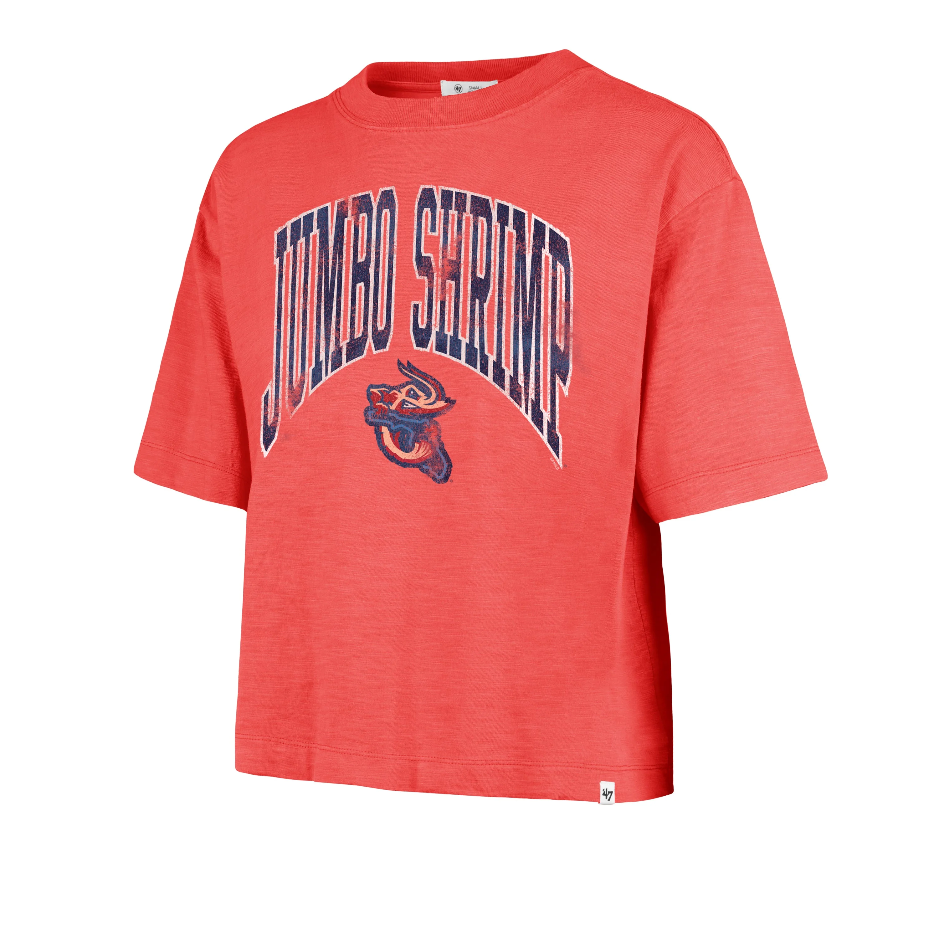 Jacksonville Jumbo Shrimp '47 Women's Mindi Heavy Club Crop Tee