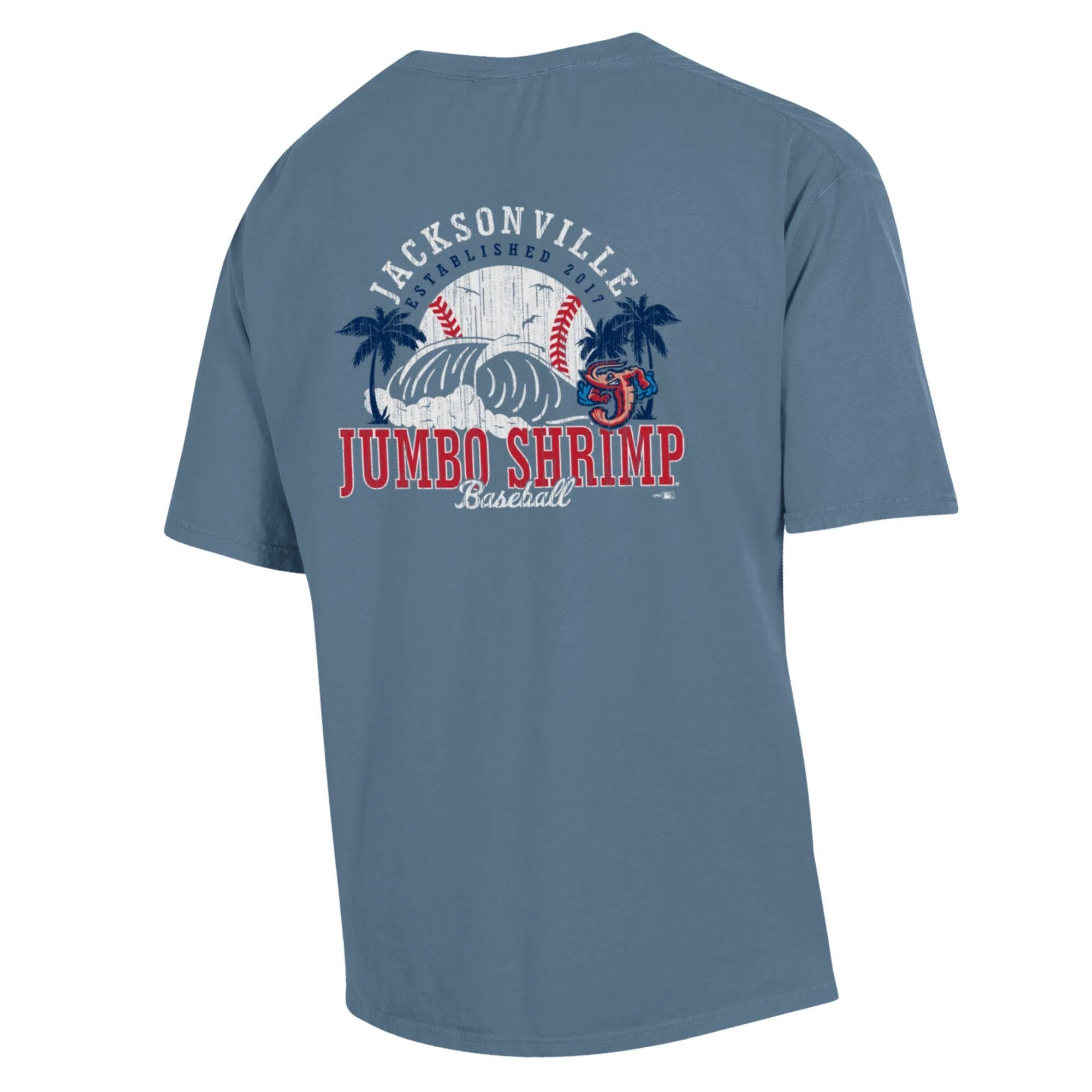 Jacksonville Jumbo Shrimp Comfort Wash Saltwater Pocket Tee - Image 2