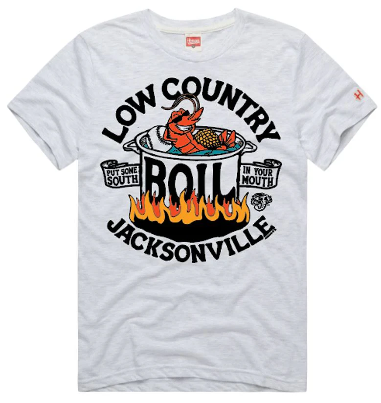 Jacksonville Jumbo Shrimp Homage Low Country Boil Tee