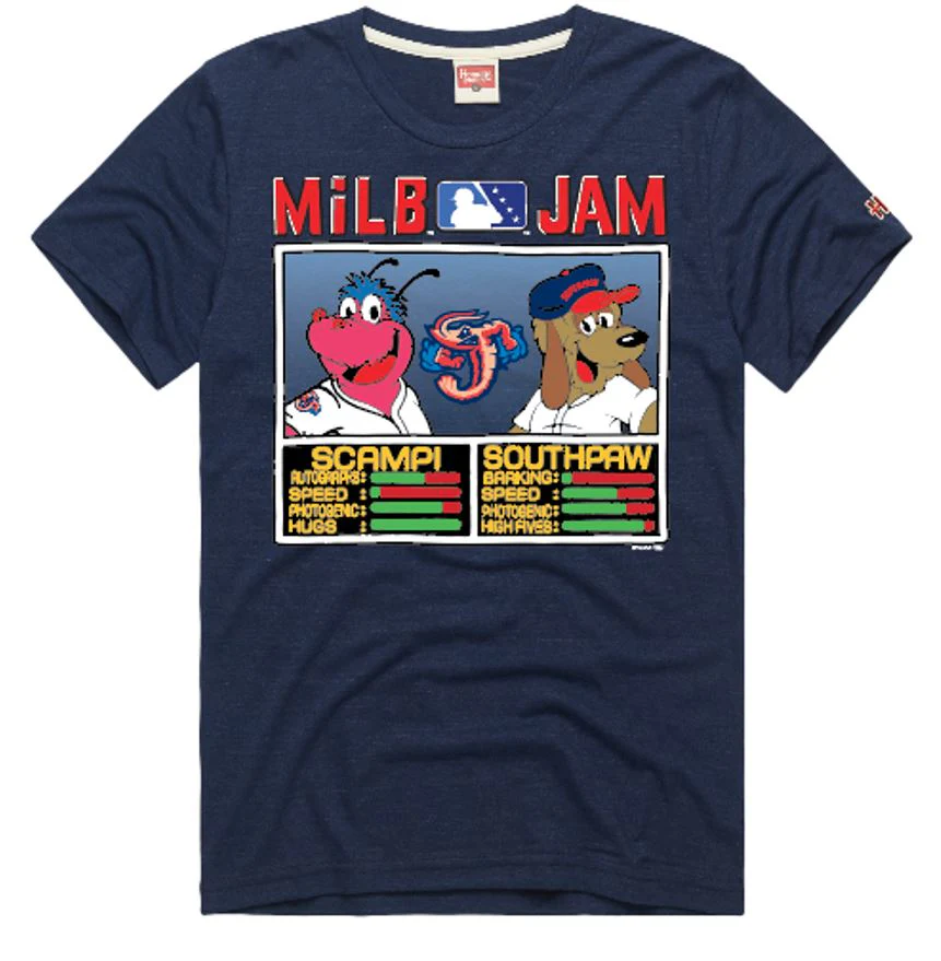 Jacksonville Jumbo Shrimp Homage MiLB Jam Tee