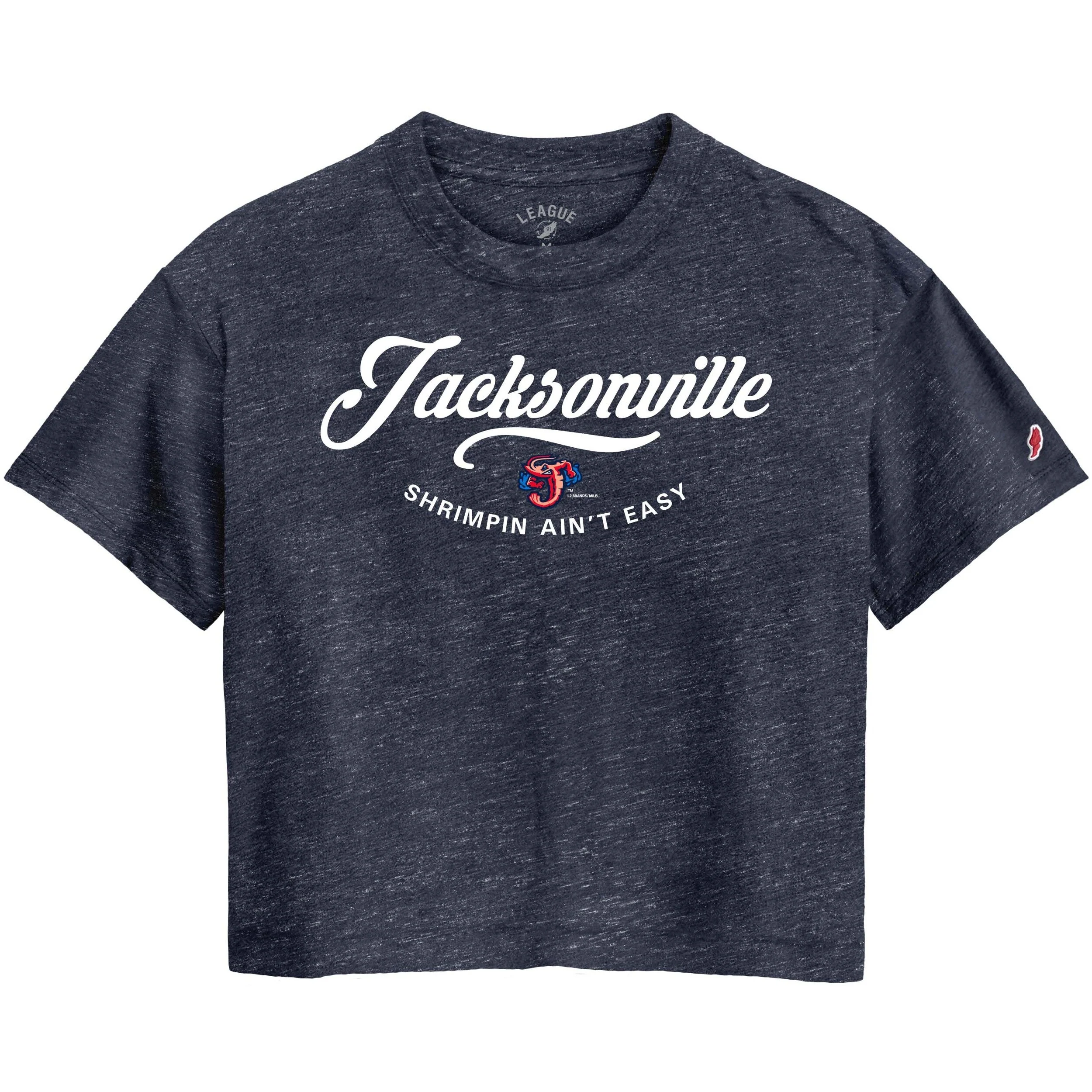 Jacksonville Jumbo Shrimp League Ladies Heather Navy Intramural Midi