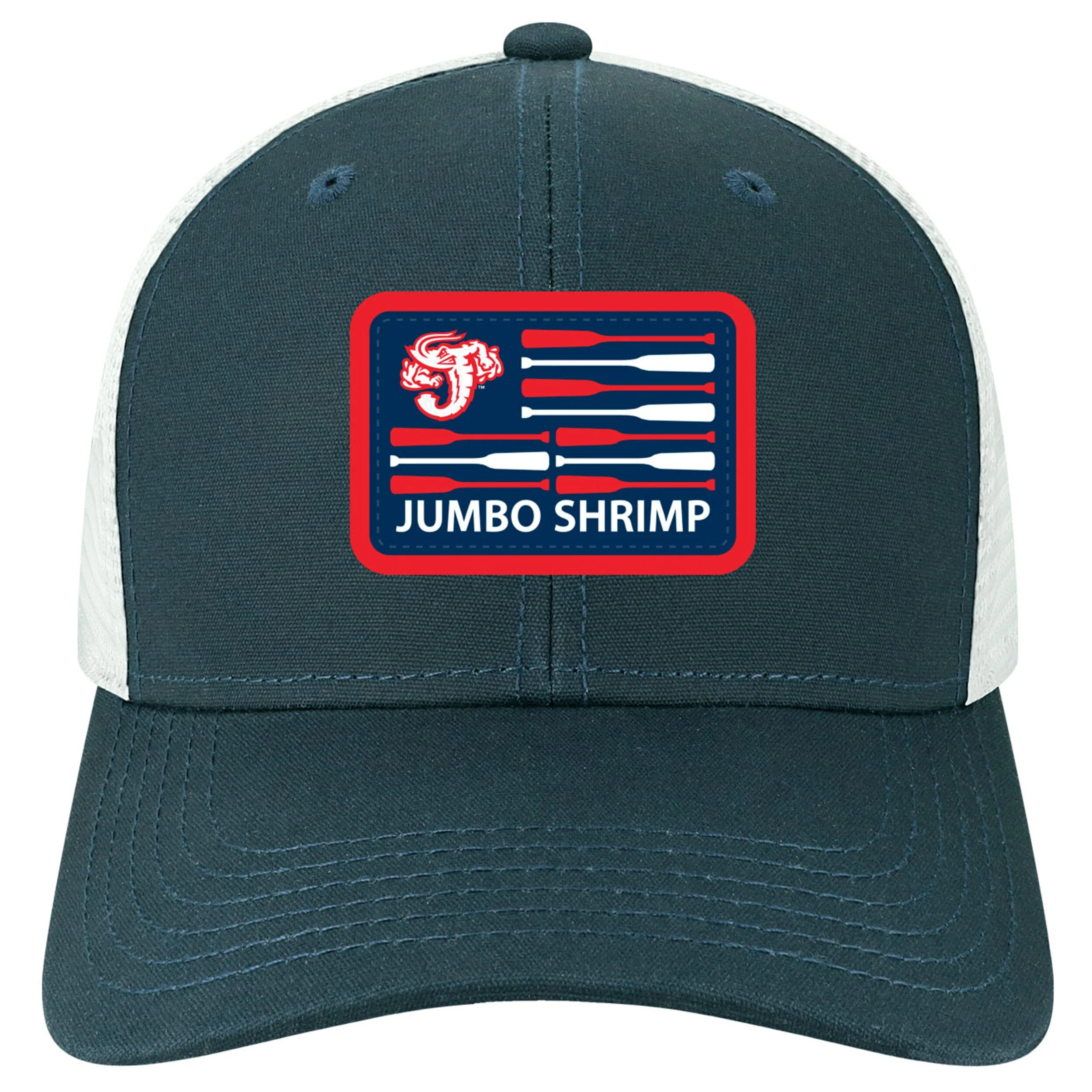 Jacksonville Jumbo Shrimp Legacy Bat Flag Trucker