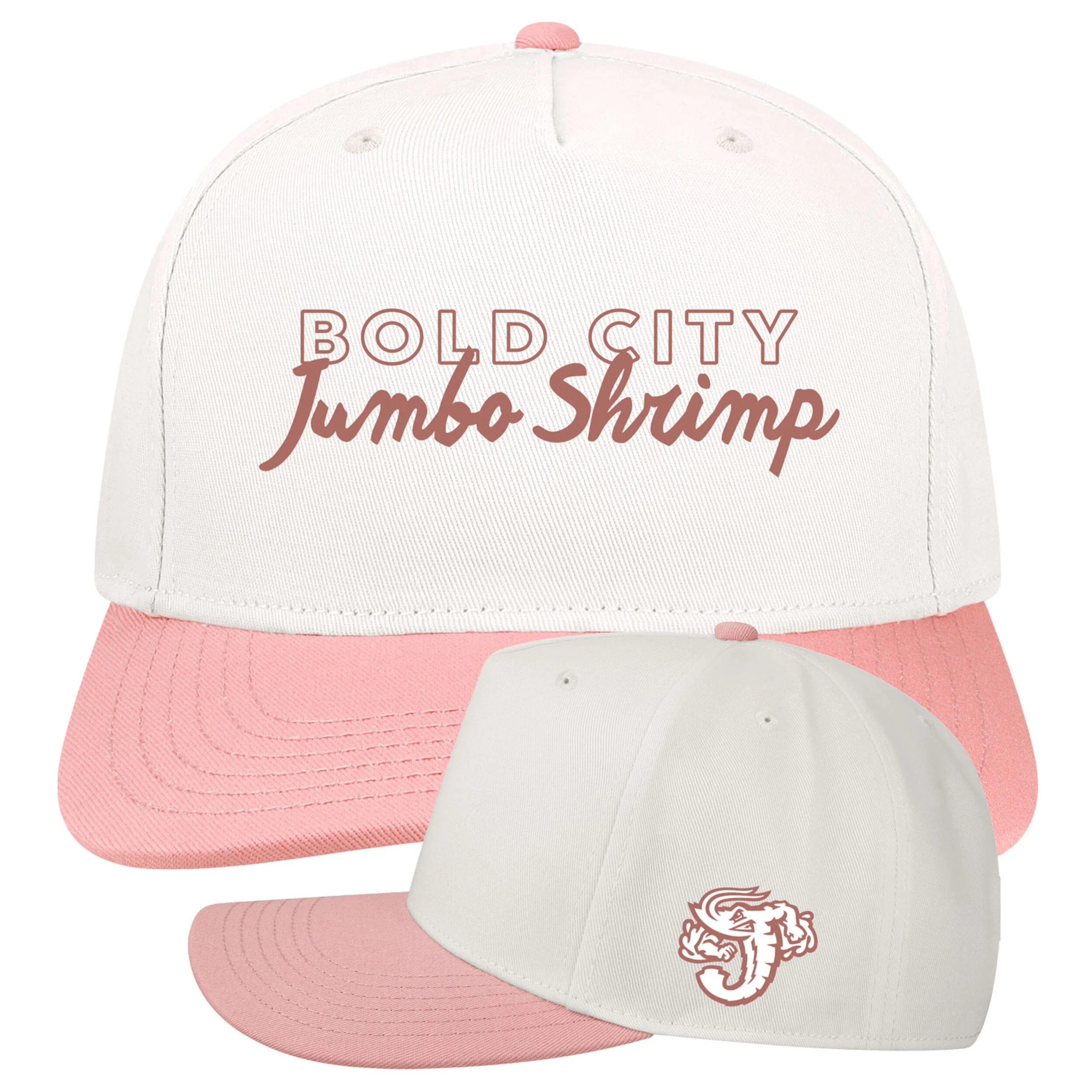 Jacksonville Jumbo Shrimp Legacy Dusty Rose Bold City Heritage Snapback
