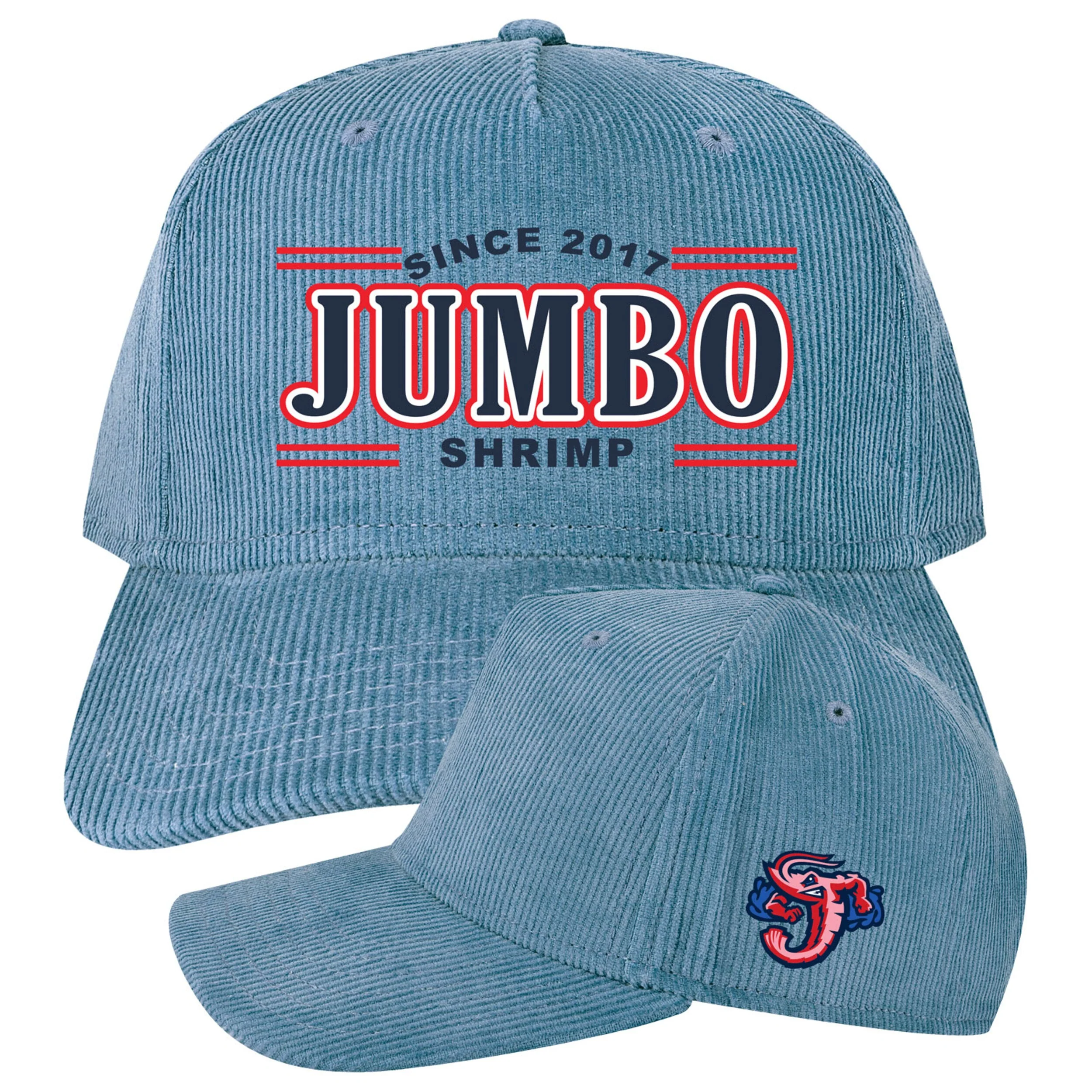 Jacksonville Jumbo Shrimp Legacy Ocean Blue Corduroy Roadie