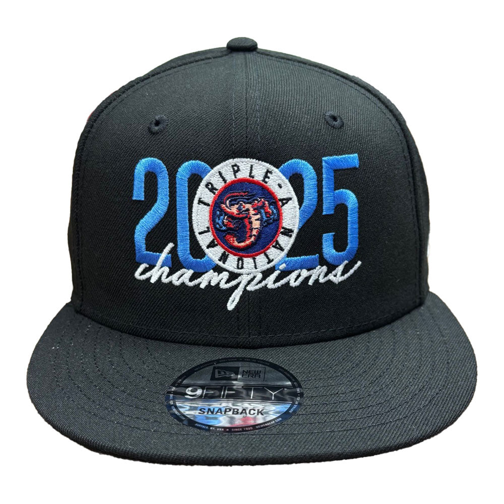 Jacksonville Jumbo Shrimp New Era Black 2025 Triple A National Champions 9Fifty - Image 2