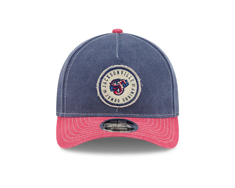 Jacksonville Jumbo Shrimp New Era Felt A-Frame 9Forty - Image 3