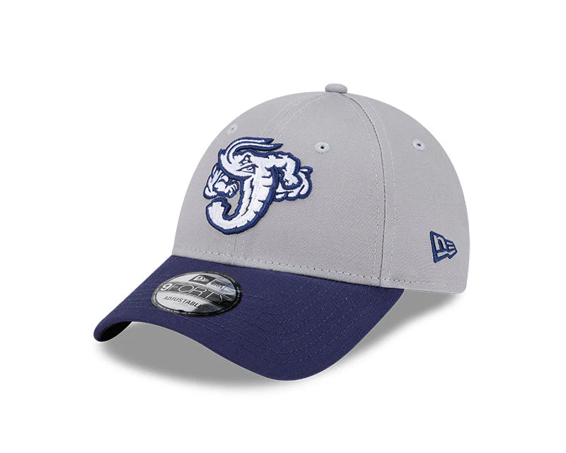 Jacksonville Jumbo Shrimp New Era Gray 2 Tone Casual Classic