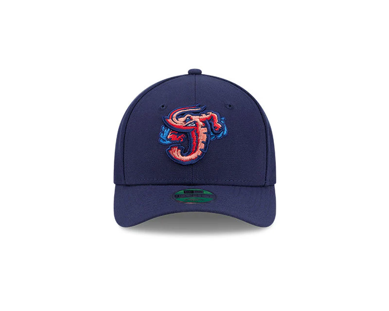 Jacksonville Jumbo Shrimp New Era Home Youth Player Replica 940 - Image 3