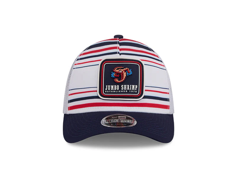 Jacksonville Jumbo Shrimp New Era JR Stripe 39Thirty - Image 3