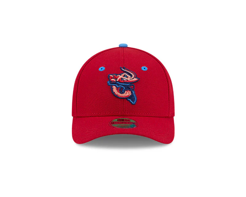 Jacksonville Jumbo Shrimp New Era Red Alt Youth Player Replica 940 - Image 3