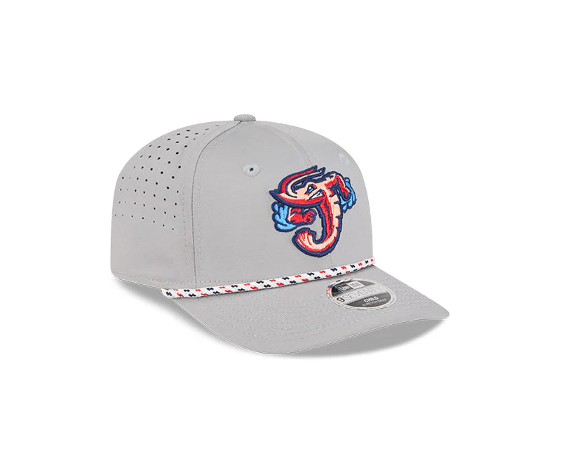 Jacksonville Jumbo Shrimp New Era Toddler Gray Multi Rope Sport 9Seventy - Image 2