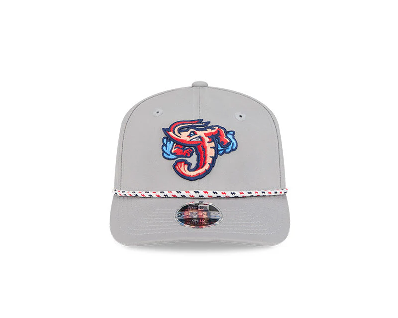 Jacksonville Jumbo Shrimp New Era Toddler Gray Multi Rope Sport 9Seventy - Image 3