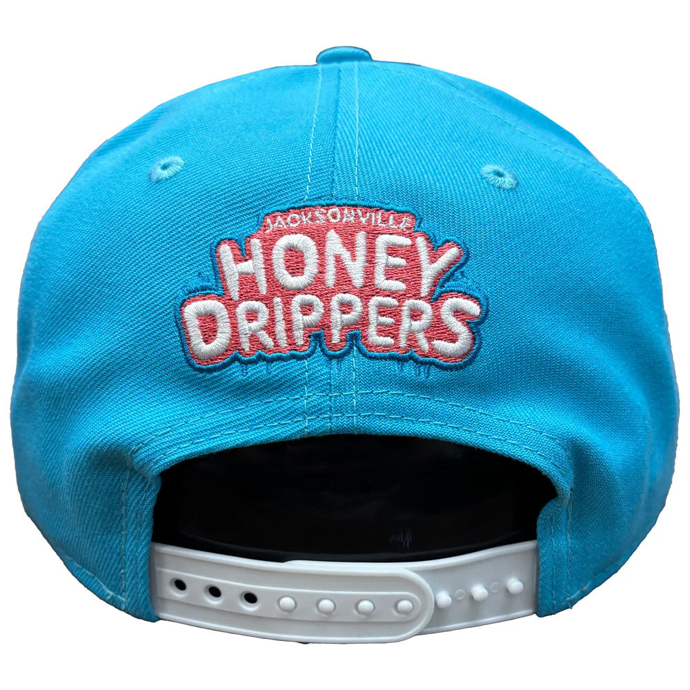 Jacksonville Jumbo Shrimp New Era Vice Blue Honey Drippers 9Fifty - Image 2