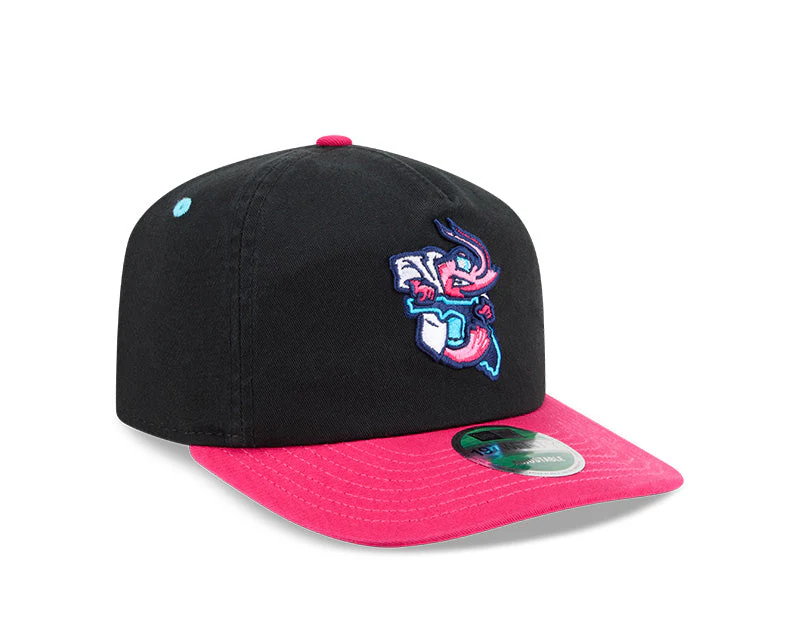 Jacksonville Jumbo Shrimp New Era Vice Nights Player Replica 19Twenty Snapback - Image 2