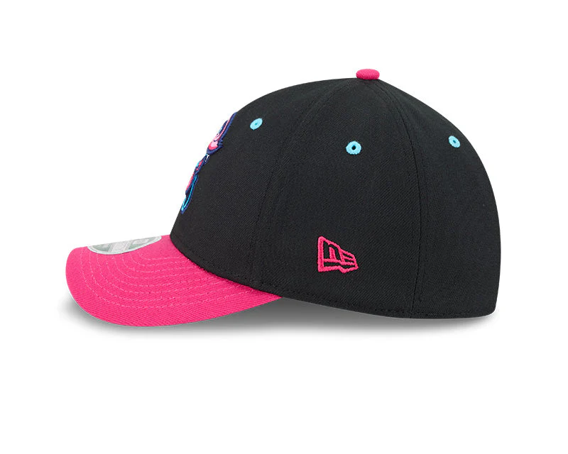 Jacksonville Jumbo Shrimp New Era Vice Nights Player Replica 39Thirty - Image 4