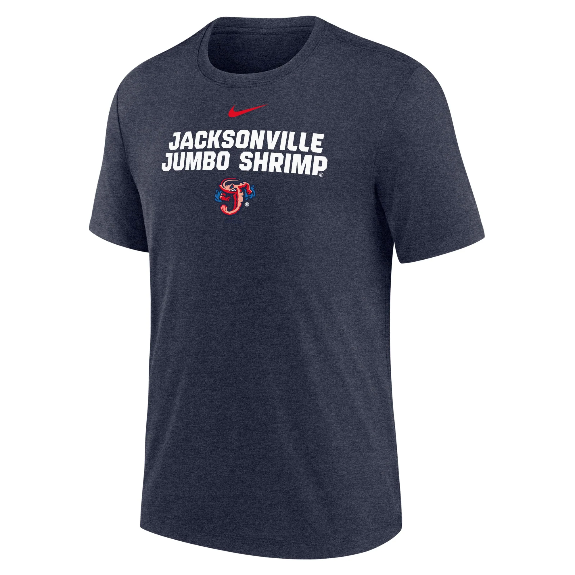 Jacksonville Jumbo Shrimp Nike Navy Tri-Blend Tee